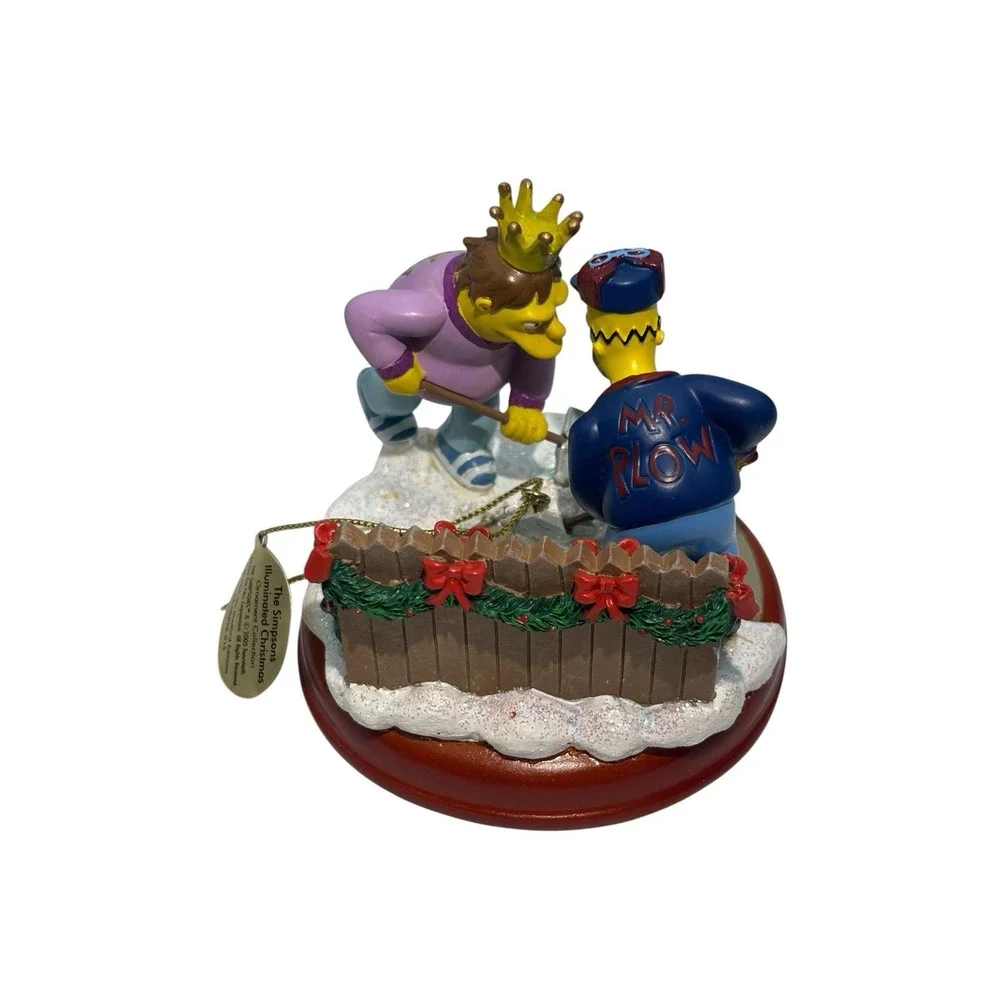 2005 Simpsons Bradford Christmas Ornament Illuminated 